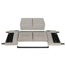  Coaster Furniture Bowen 506786 Upholstered Track Arm Tufted Loveseat - Beige IMAGE 8