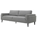  Coaster Furniture Rilynn 509524 Upholstered Track Arm Sofa - Grey IMAGE 4