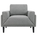  Coaster Furniture Rilynn 509526 Upholstered Track Arm Accent Chair - Grey IMAGE 3