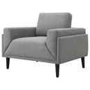  Coaster Furniture Rilynn 509526 Upholstered Track Arm Accent Chair - Grey IMAGE 4