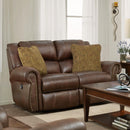  Catnapper Pickett 31322 Rocking Reclining Loveseat - Walnut IMAGE 1