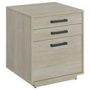  Coaster Furniture Loomis 805882 3-Drawer Home Office File Cabinet - Whitewashed Grey IMAGE 1