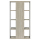  Coaster Furniture Loomis 805883 72-inch 4-shelf Bookshelf - Whitewashed Grey IMAGE 7