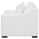  Coaster Furniture Ashlyn 509893 Upholstered Sloped Arm Accent Chair - White IMAGE 5