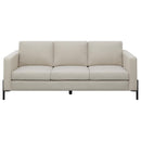  Coaster Furniture Tilly 509901 Upholstered Track Arm Sofa - Oatmeal IMAGE 3