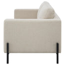  Coaster Furniture Tilly 509902 Upholstered Track Arm Loveseat - Oatmeal IMAGE 5