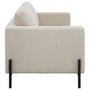  Coaster Furniture Tilly 509902 Upholstered Track Arm Loveseat - Oatmeal IMAGE 8