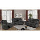  Coaster Furniture Lawrence 603505 Upholstered Padded Arm Reclining Loveseat - Charcoal IMAGE 4