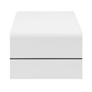  Coaster Furniture Airell 703798 Rectangular Coffee Table with Shelf - White High Gloss IMAGE 4