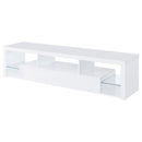  Coaster Furniture Jude 704251 2-Drawer Engineered Wood 71" TV Stand - High Gloss White IMAGE 9
