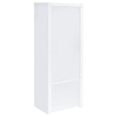  Coaster Furniture Jude 704254 3-shelf Engineered Wood Media Tower - High Gloss White IMAGE 6