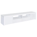  Coaster Furniture Jude 704262 2-door Engineered Wood 79" TV Stand - High Gloss White IMAGE 7
