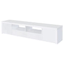  Coaster Furniture Jude 704262 2-door Engineered Wood 79" TV Stand - High Gloss White IMAGE 9