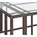  Coaster Furniture Adri 708359 Glass Top Entryway Sofa Console Table - Black Nickel IMAGE 10