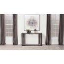  Coaster Furniture Adri 708359 Glass Top Entryway Sofa Console Table - Black Nickel IMAGE 2