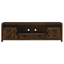  Coaster Furniture Madra 736273 2-door Engineered Wood 79" TV Stand - Dark Pine IMAGE 4