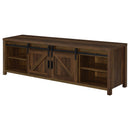  Coaster Furniture Madra 736273 2-door Engineered Wood 79" TV Stand - Dark Pine IMAGE 6