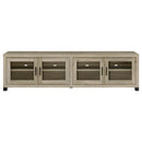  Coaster Furniture Sachin 736283 4-door Engineered Wood 79" TV Stand - Distressed Pine IMAGE 3