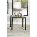  Coaster Furniture Mozzi 753517 Square Faux Marble Side End Table - Grey and Black IMAGE 5