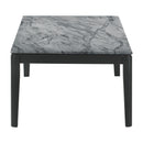  Coaster Furniture Mozzi 753518 Rectangular Faux Marble Coffee Table - Grey and Black IMAGE 4