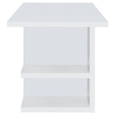  Coaster Furniture Alice 801455 71-inch 4-shelf Engineered Wood Writing Desk - White IMAGE 4