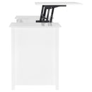  Coaster Furniture Dylan 801573 60-inch 4-Drawer Lift Top Office Desk - White High Gloss IMAGE 9
