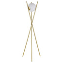  Coaster Furniture Yamileth 920218 65-inch Spherical Bulb Metal Tripod Floor Lamp - Gold IMAGE 5