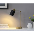  Coaster Furniture Cherise 923303 18-inch Adjustable Angle Table Lamp - Antique Brass IMAGE 2