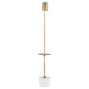  Coaster Furniture Jodie 923309 55-inch Adjustable Floor Lamp Side Table - Antique Brass IMAGE 5