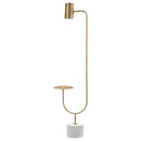  Coaster Furniture Jodie 923309 55-inch Adjustable Floor Lamp Side Table - Antique Brass IMAGE 7