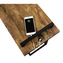  Coaster Furniture Maxwell 931124 C-shaped Side Table USB Charging - Rustic Nutmeg IMAGE 3
