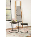  Coaster Furniture Loannis 935842 2-piece Round Mango Wood Nesting Table - Matte Black IMAGE 7