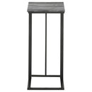  Coaster Furniture Vicente 936034 Marble Top C-Shaped Sofa Side Table - Grey IMAGE 4