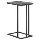  Coaster Furniture Vicente 936034 Marble Top C-Shaped Sofa Side Table - Grey IMAGE 7