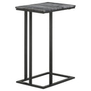  Coaster Furniture Vicente 936034 Marble Top C-Shaped Sofa Side Table - Grey IMAGE 8