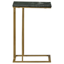  Coaster Furniture Vicente 936035 Marble Top C-Shaped Sofa Side Table - Green IMAGE 10