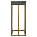  Coaster Furniture Vicente 936035 Marble Top C-Shaped Sofa Side Table - Green IMAGE 8