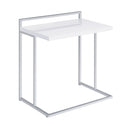  Coaster Furniture Dani 936118 Rectangular C-Shaped Sofa Side Table - White High Gloss IMAGE 1