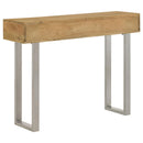  Coaster Furniture Draco 953512 2-Drawer Console Table Hand Carved Details - Natural IMAGE 4