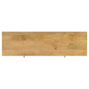  Coaster Furniture Draco 953512 2-Drawer Console Table Hand Carved Details - Natural IMAGE 7