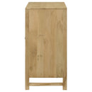  Coaster Furniture Zamora 953555 2-door Wood Accent Cabinet with Woven Cane - Natural IMAGE 6