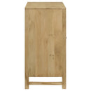  Coaster Furniture Zamora 953555 2-door Wood Accent Cabinet with Woven Cane - Natural IMAGE 9