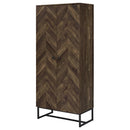  Coaster Furniture Carolyn 959640 2-door Engineered Wood Accent Cabinet - Rustic Oak IMAGE 4
