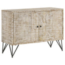  Coaster Furniture Eileen 959652 2-door Wood Storage Accent Cabinet - White Washed IMAGE 1