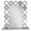  Coaster Furniture Aghes 961624 Vanity Mirror with Lighting - Silver IMAGE 4