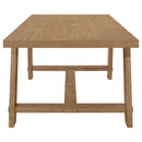  Coaster Furniture Sharon 104171 Rectangular 84-inch Wood Trestle Dining Table - Brown IMAGE 4