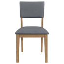  Coaster Furniture Sharon 104172 Fabric Upholstered Dining Side Chair - Brown IMAGE 3