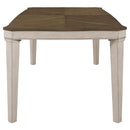  Coaster Furniture Ronnie 108051 Rectangular 79-inch Wood Dining Table - Rustic Cream IMAGE 4