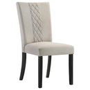  Coaster Furniture Malia 122342 Fabric Upholstered Dining Side Chair - Beige IMAGE 1