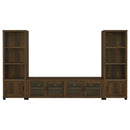  Coaster Furniture Sachin 707736 3-shelf Engineered Wood Media Tower - Dark Pine IMAGE 8